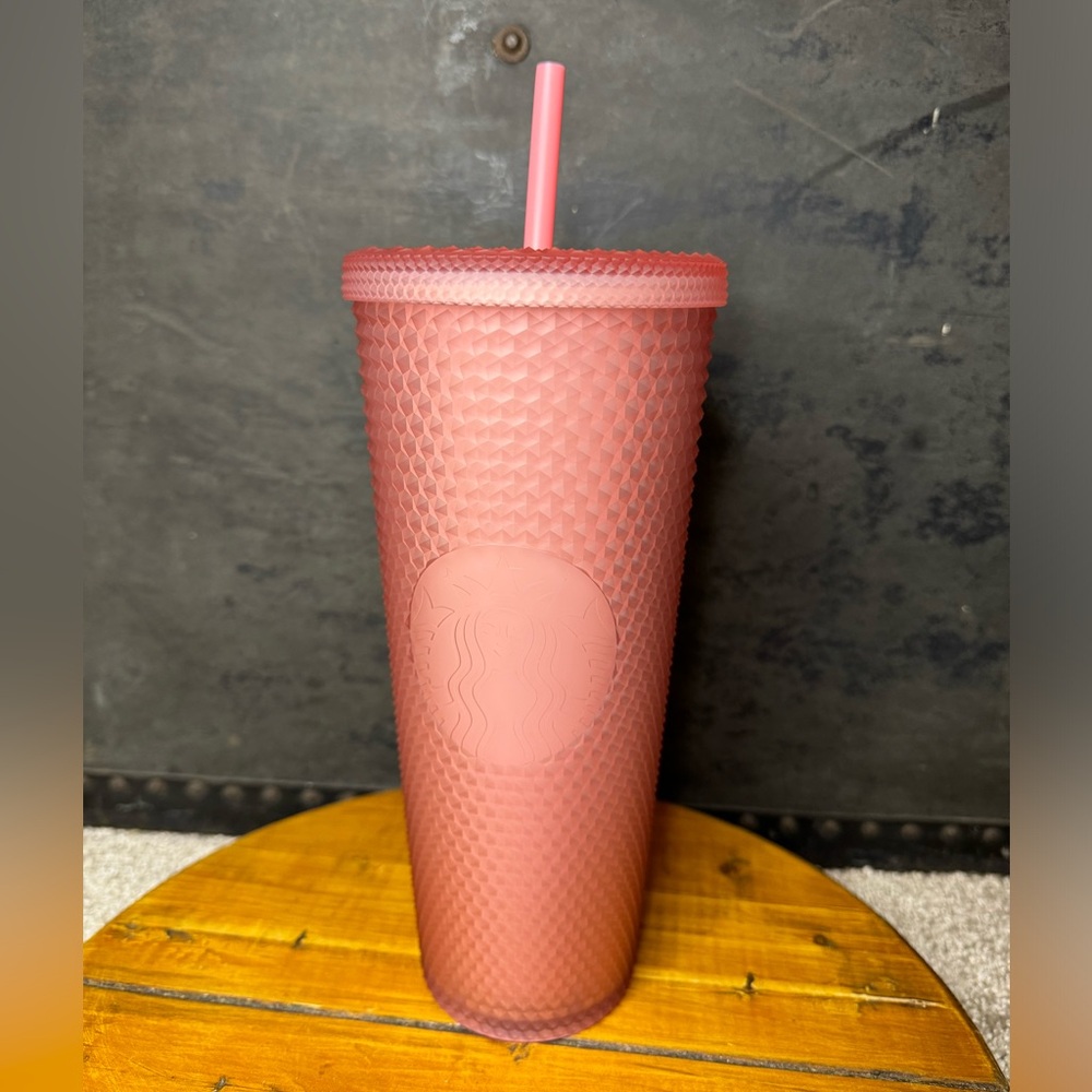 💗Starbucks Valentines Pink Lemonade Studded soft touch tumbler cup 2022💗